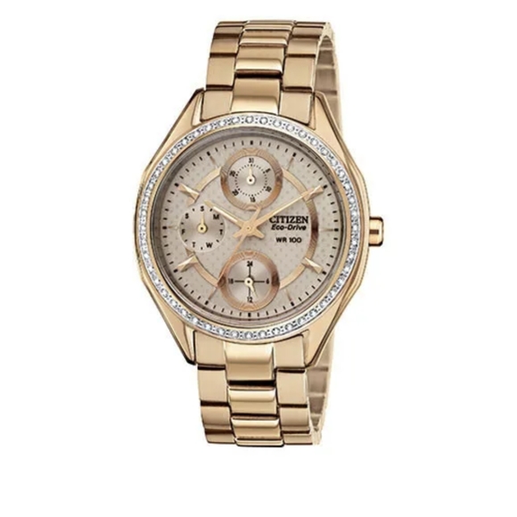 Citizen Ladies Yellow Stainless Steel Watch - FD1063-57X